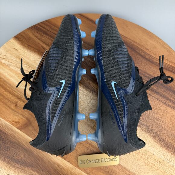 Nike Phantom 6 Low Elite AG-Pro Black Blue HQ2335 003 Men\'s Size 6.5 Soccer